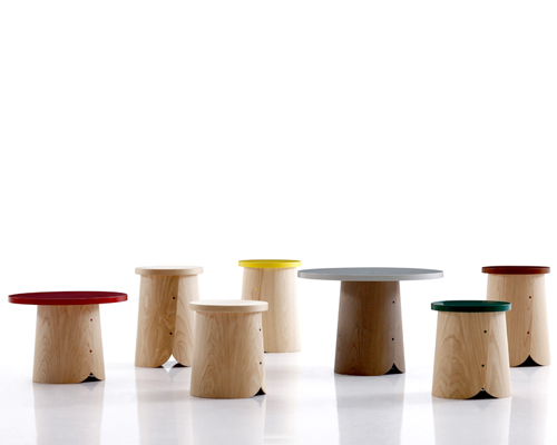 nadadora studio curves tabs stools + tables for sancal