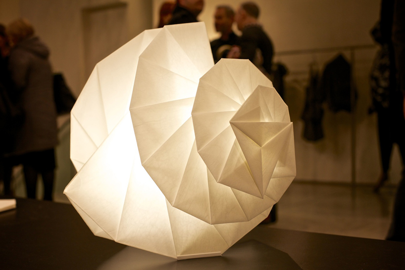 issey miyake presents his IN EI lighting collection for artemide