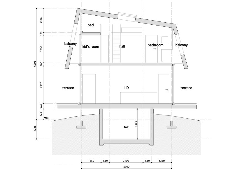 komada architects: HAT house, japan