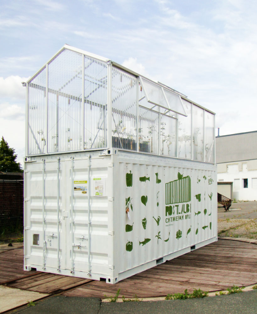 shipping container greenhouse urban farm unit by damien ...