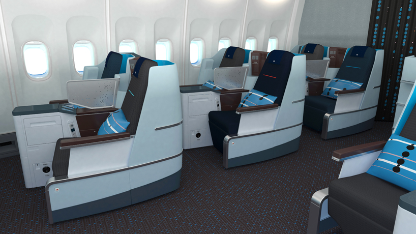 KLM airlines world business class interior design by hella jongerius