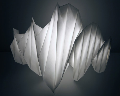 issey miyake presents his IN EI lighting collection for artemide