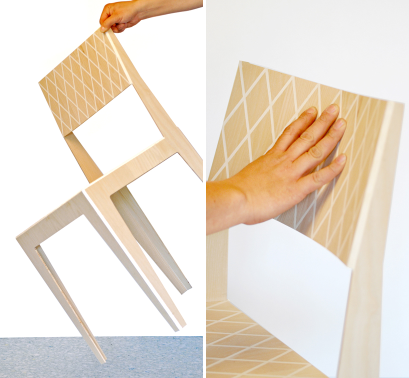 rombo - a light flexible wood chair by J.C. karich - 2