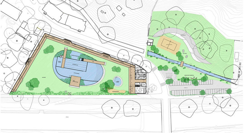 herzog & de meuron design for naturbad riehen breaks ground - 2