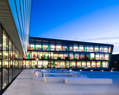 link arkitektur: nordahl grieg high school, norway