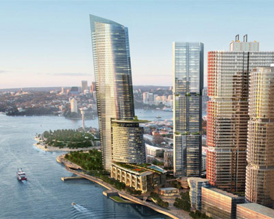 barangaroo masterplan: crown hotel tower proposal by kohn pedersen fox