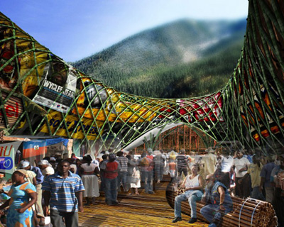 bamboo lakou by john naylor wins foster + partners prize