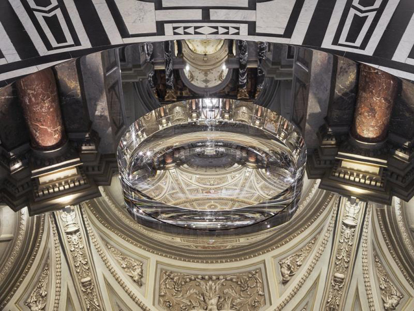 john pawson collaborates with swarovski on perspectives - the largest concave meniscus crystal lens designboom