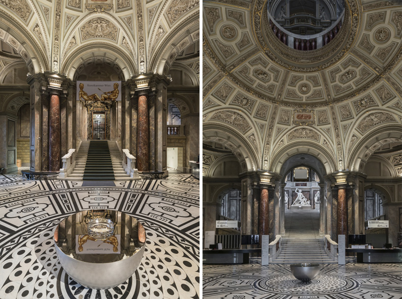 john pawson collaborates with swarovski on perspectives - the largest concave meniscus crystal lens designboom