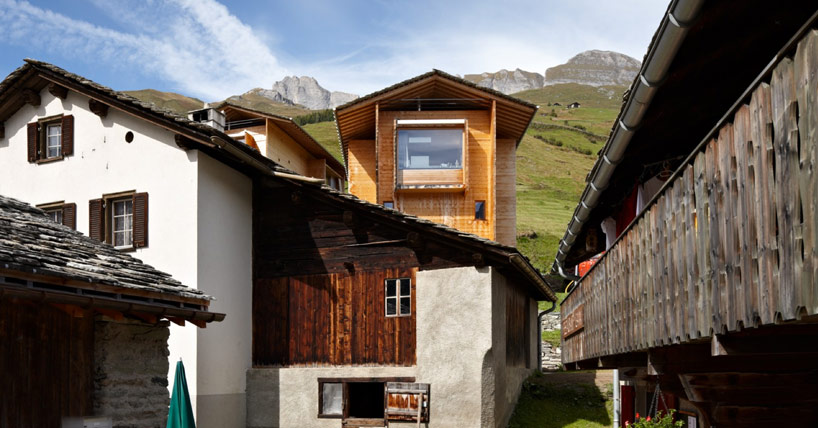 peter zumthor's vacation homes in leis, vals