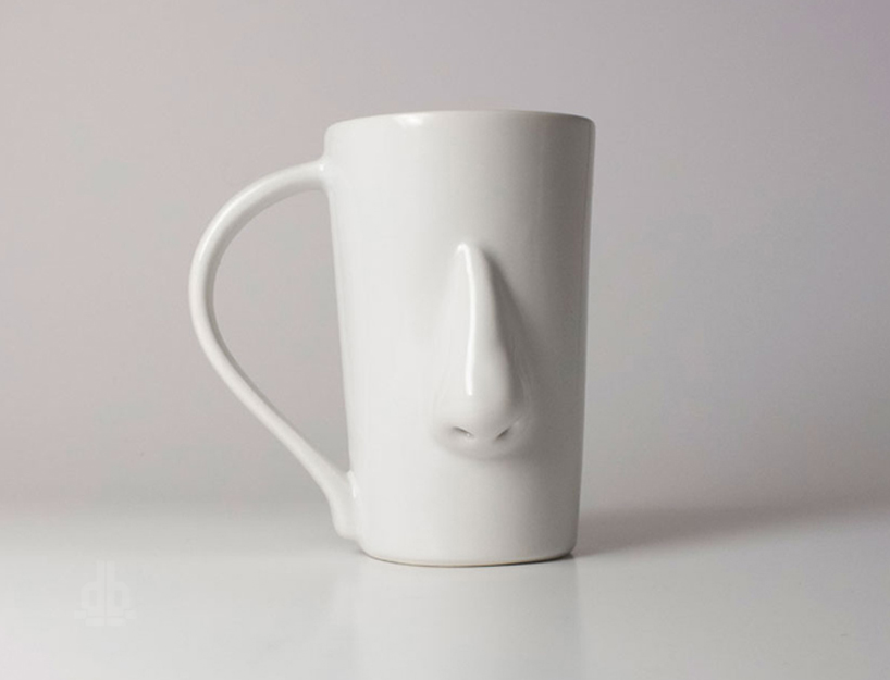 nosy nose mugs by rafa el cacharro mucino