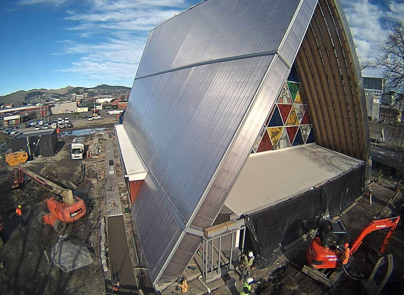 shigeru ban cardboard cathedral in christchurch opens to the public - 1