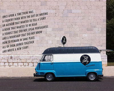 tell a story: the traveling book store by MSTF partners