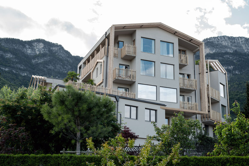 NOA network of architecture panorama hotel designboom noa* extends panorama hotel in italy's kaltern vineyard region - 2