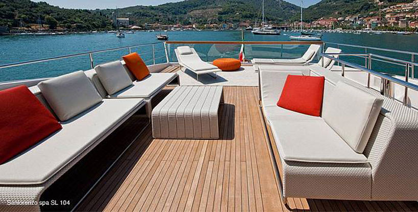paola lenti sand outdoor furniture series at monaco yacht