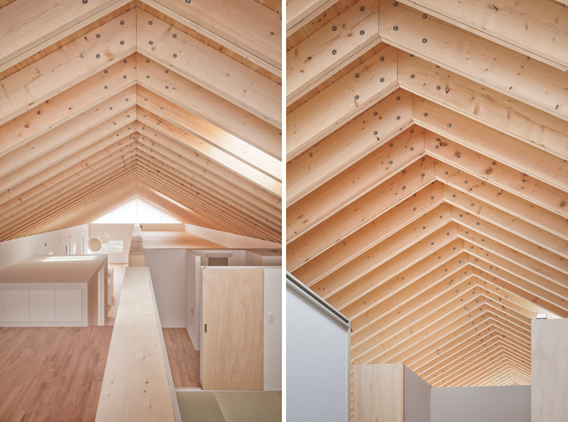 facet studio pitches majestic m house roof with timber rafters