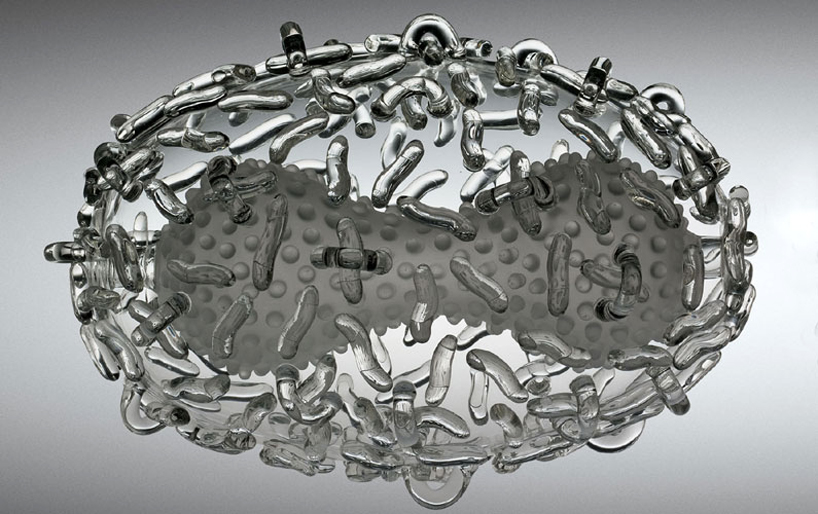 delicate glass sculptures of deadly viruses by luke jerram