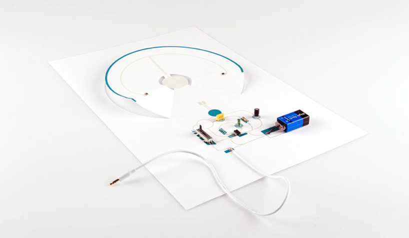 conductive electronic paper speakers by coralie gourguechon - 1
