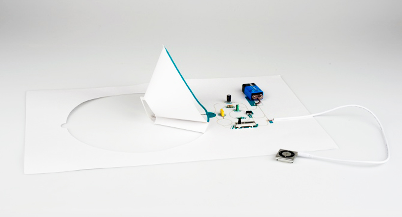 conductive electronic paper speakers by coralie gourguechon - 2