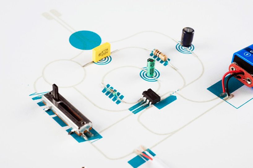conductive electronic paper speakers by coralie gourguechon - 3