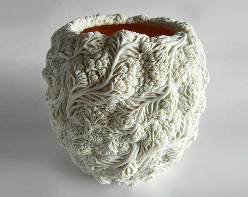 Hitomi Hosono Intricately Crafts Botanical Influenced Ceramics