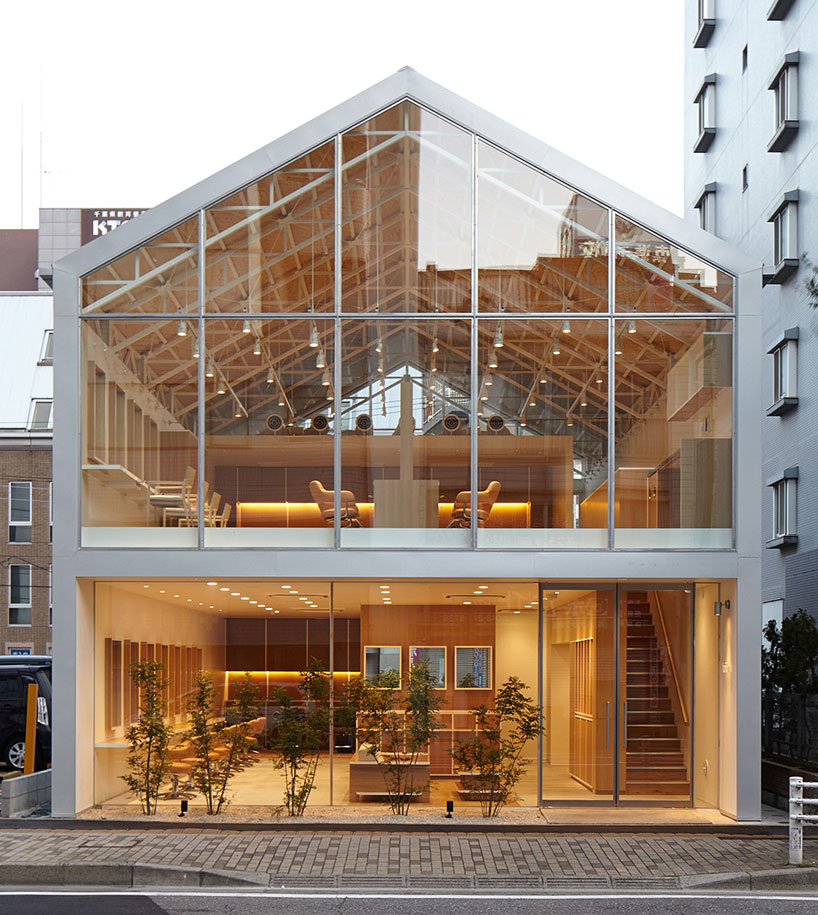 ryo matsui architects styles expansive glazed facade for hair do