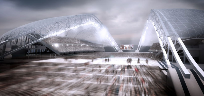POPULOUS sochi 2014 winter olympic stadium designboom