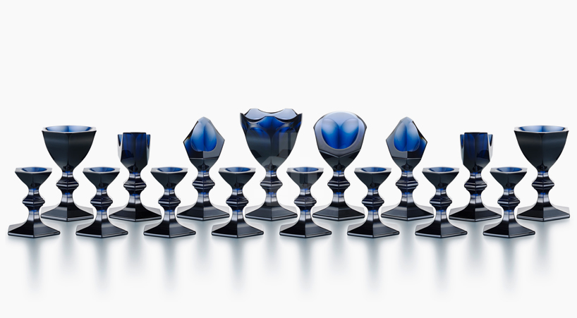 baccarat celebrates 250th anniversary with harcourt chess set by nendo