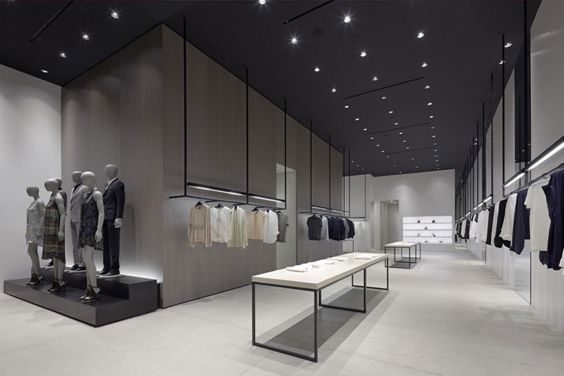 nendo emphasizes circulation in LA shops for theory nendo emphasizes circulation in LA shops for theory