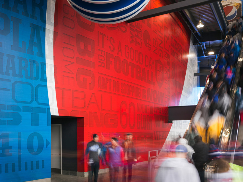 pentagram design pepsi gate for super bowl metlife stadium