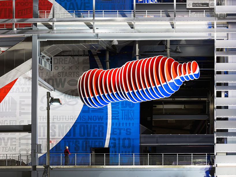 pentagram design pepsi gate for super bowl metlife stadium