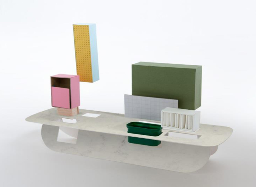 raw edges islands caesarstone designboom