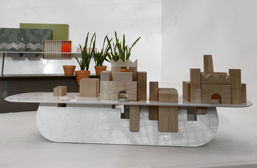 raw edges islands caesarstone designboom