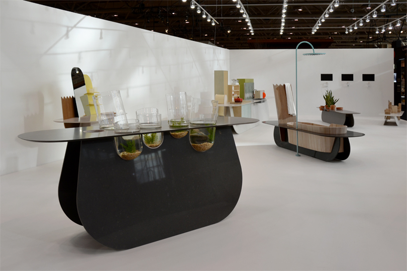 raw edges islands caesarstone designboom