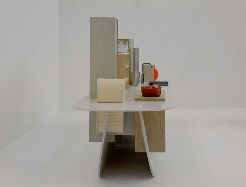 raw edges islands caesarstone designboom