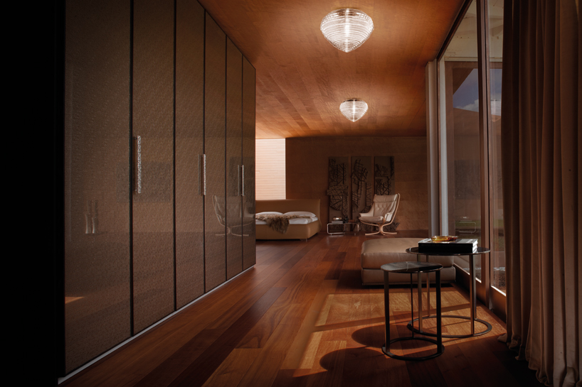 venetian-glass lamp by marco acerbis studio mimics refraction and reflection