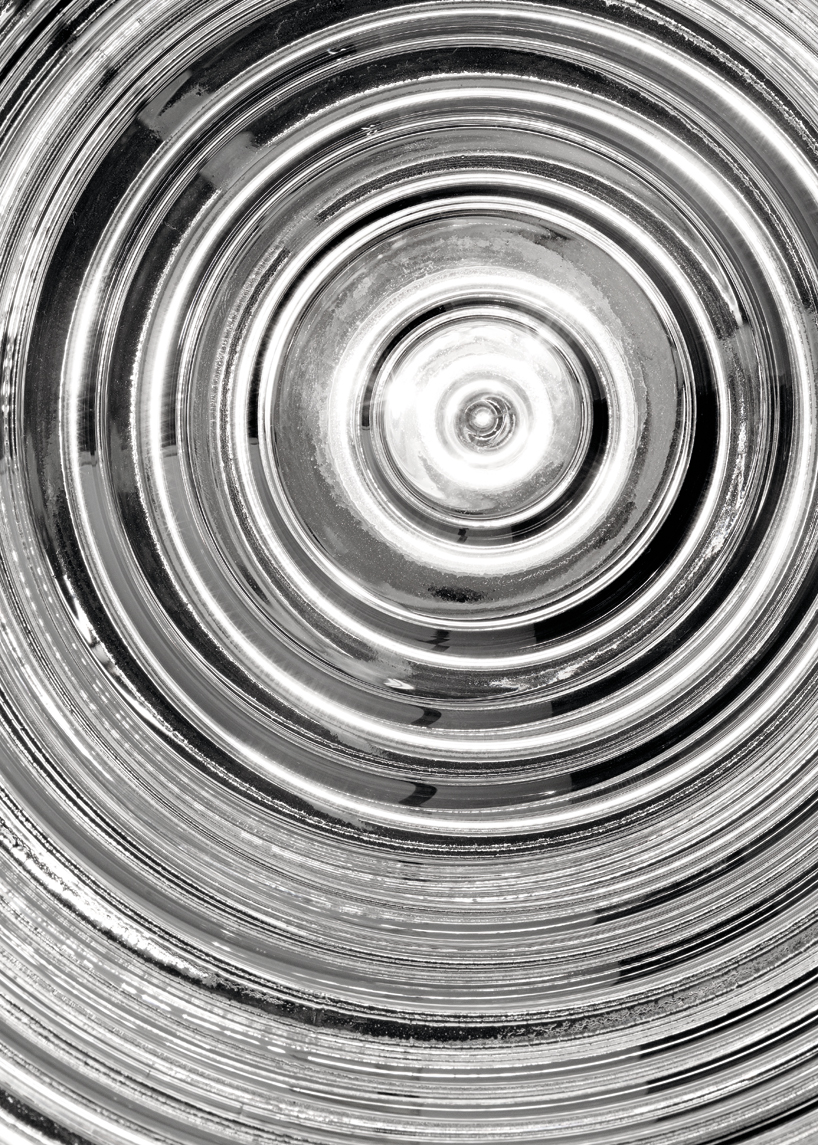 venetian-glass lamp by marco acerbis studio mimics refraction and reflection