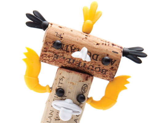 designboom shop: DIY cork stopper totem kit for monkey business
