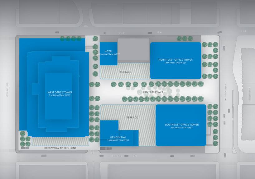 REX five manhattan west development designboom