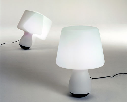 rocking mushroom lamp by nick rennie for ligne roset