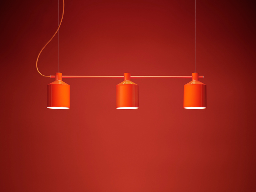 note design studio: silo trio pendant lights + silo floor lamps for zero