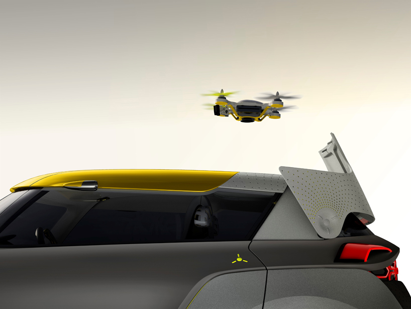 renault KWID concept: an off-road car with built-in drone quadcopter
