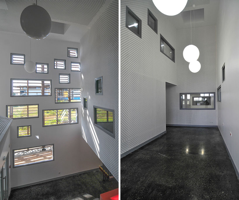 rh+ architecure university library in cayenne designboom