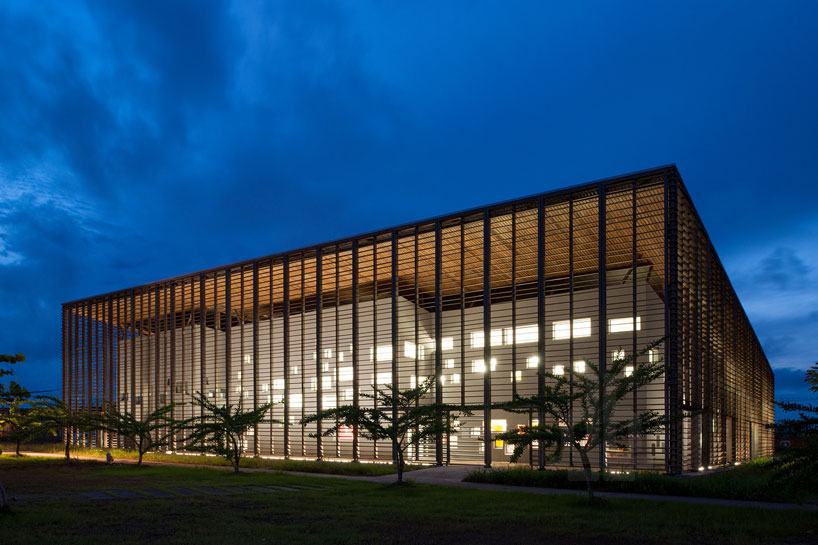 rh+ architecure university library in cayenne designboom