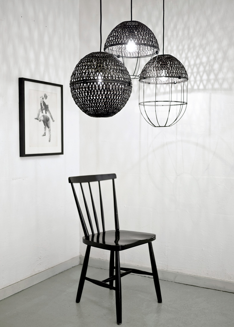 studio ljung ljung bamboo pop lampshade designboom 