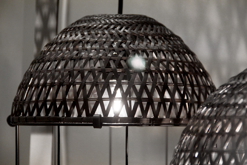 studio ljung ljung bamboo pop lampshade designboom 