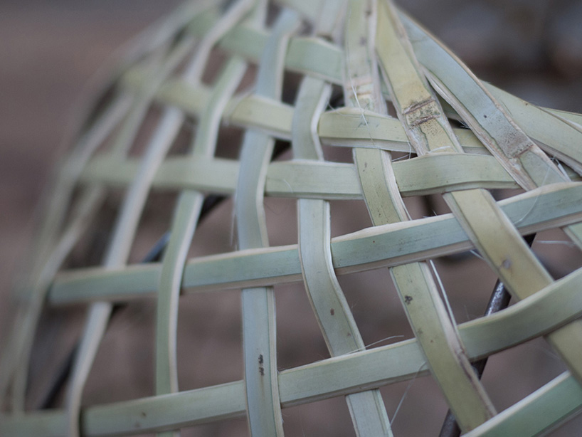 studio ljung ljung bamboo pop lampshade designboom 