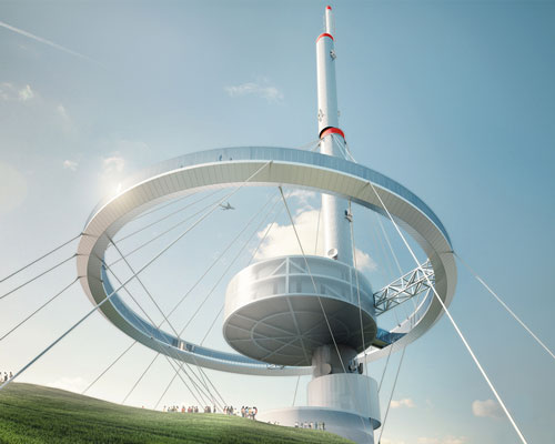 proposal for torre antena santiago by architects of invention