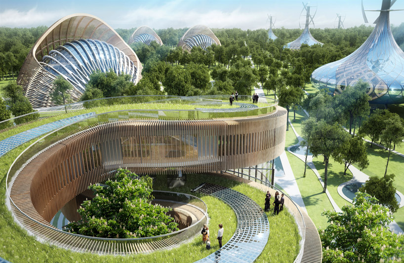 vincent callebaut fills flavours orchard with sculptural ...