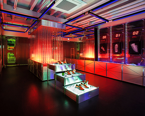 adidas springblade pop-up innovation lab in seoul by urbantainer